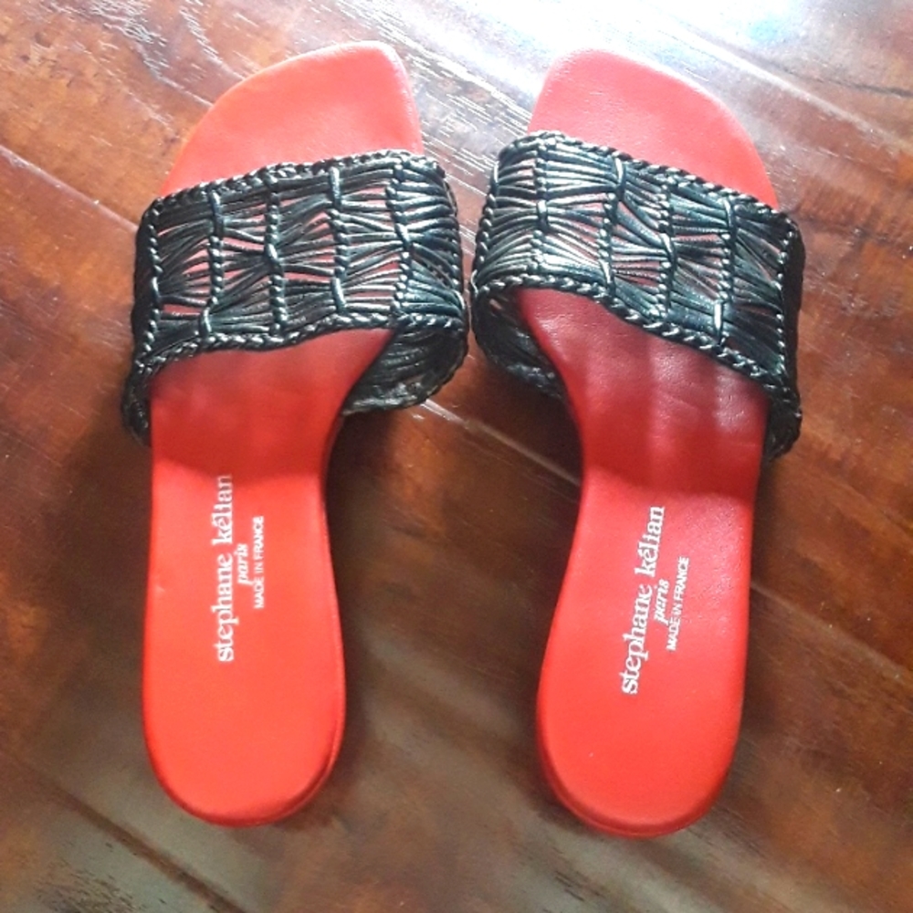 Stephane Kelian Paris Braided Wedge Sandal 5.5 European Size - Picture 1 of 7